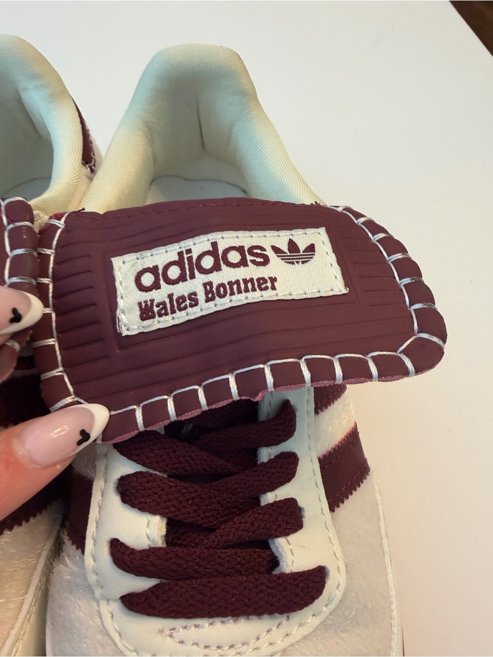 EUC! Wales Bonner x adidas Samba Pony 'Cream White', sz 6.5 (38FR) - Picture 4 of 14